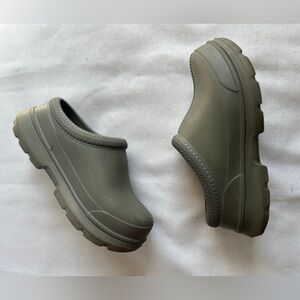 UGG Tasman X Rain Clogs Burnt Olive Garden Waterproof Mules Womens size 8